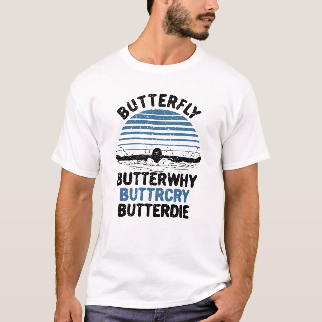 Camiseta Nadação - Butterfly ButterWhy Natação Gift (Frente)