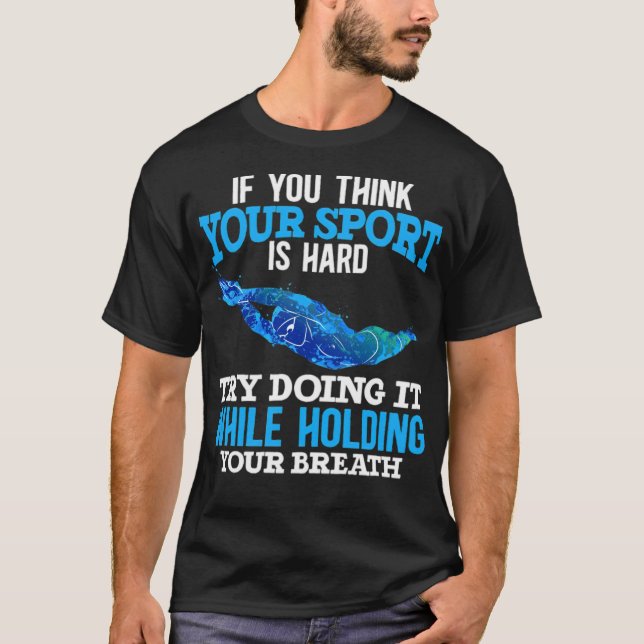 Camiseta Nadação Engraçada Esporte Swimmer (Frente)