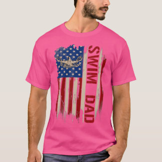 Camiseta Nadação Nadada de Bandeira Americana da Natação Vi