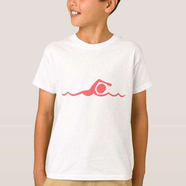 Camiseta Nadação - Rosa Tropical (Frente)