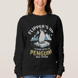 Camiseta Nadadeiras Engraçadas para Cima, Fique com os Ping