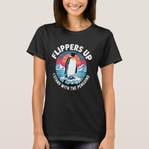Camiseta Nadadeiras Engraçadas Resistentes Pinguins Protest