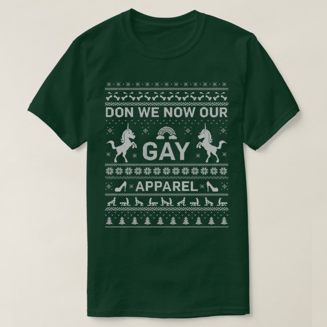 Camiseta NADADOR DE NATAL gay UGLY (Frente do Design)