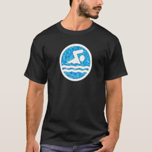 Camiseta Nadador Na Piscina, Nadação E Natação De Mergulho