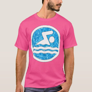 Camiseta Nadador Na Piscina, Nadação E Natação De Mergulho