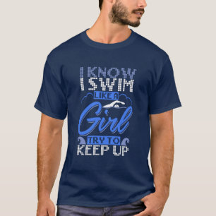 Camiseta Nadador Nadador Natação Esporte Presente