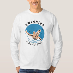Camiseta nadador - Nadar é Meu Objetivo de Vida