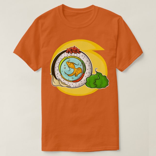 Camiseta Nadador Sushi (Frente do Design)
