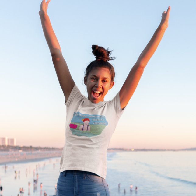 Camiseta Nadadores de mar ao ar livre nadando em alto mar (Criador carregado)