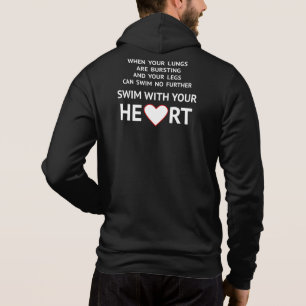 Camiseta Nadadores de nome personalizado de texto motivador