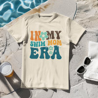 Nadando Mãe Natação Personalizada Mãe Era Retro