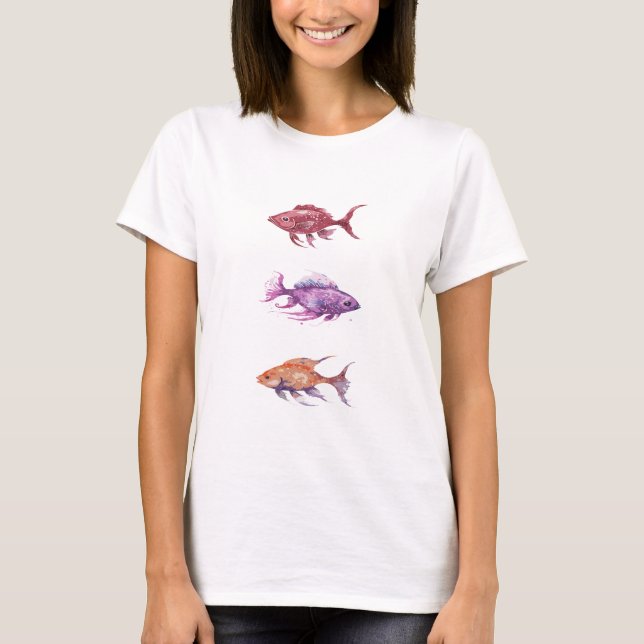 Camiseta Nadando pela Cidade (Frente)