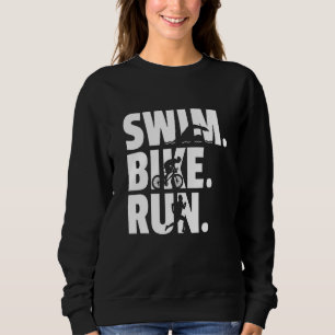 Camiseta Nadar Bicicleta Correr Gráfico Corrida Natação Cic