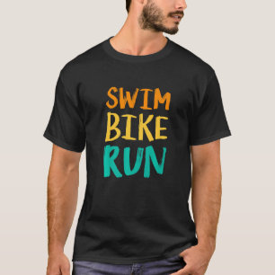 Camiseta Nadar Bicicleta Correr Gráfico Corrida Natação Cic