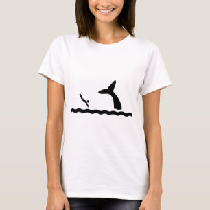 Camiseta Nadar com as baleias
