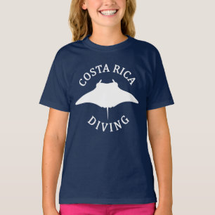Camiseta Nadar Com Manta Ray - Divisor Costa Rica Scuba