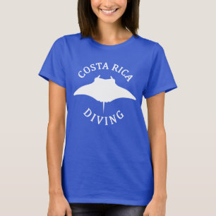 Camiseta Nadar Com Manta Ray - Divisor Costa Rica Scuba