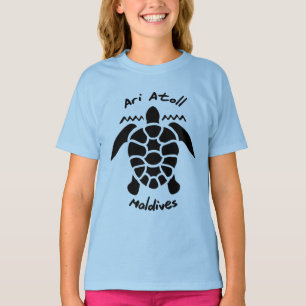 Camiseta Nadar com tartarugas nas Maldivas no Ari Atoll