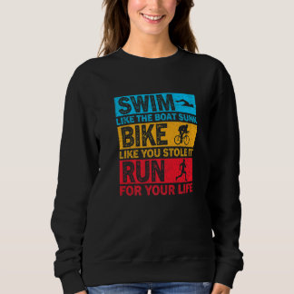 Camiseta Nadar Como O Barco Afundou Bicicleta Como Se Você