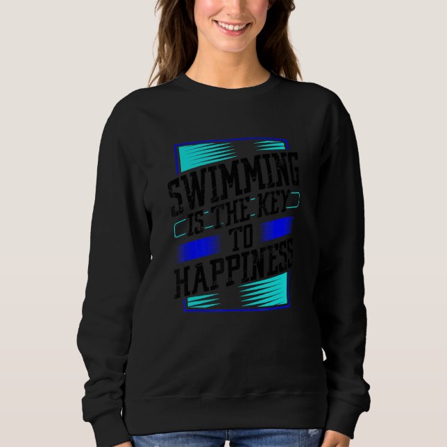 Camiseta Nadar É A Chave Para A Felicidade Equipe De Nataçã (Frente)