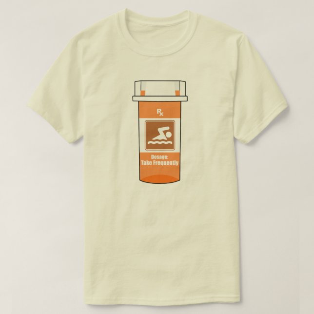 Camiseta Nadar É Minha Droga (Frente do Design)