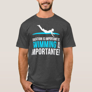 Camiseta nadar engraçado