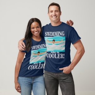 Camiseta Nadar Me Torna Nadador Mais Legal
