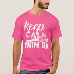 Camiseta Nadar Para Nadadores Manter Natação Calma