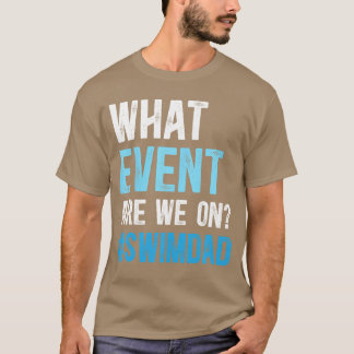 Camiseta Nade Pai Divertido Nadar Pai Natação Pai de Um Nad