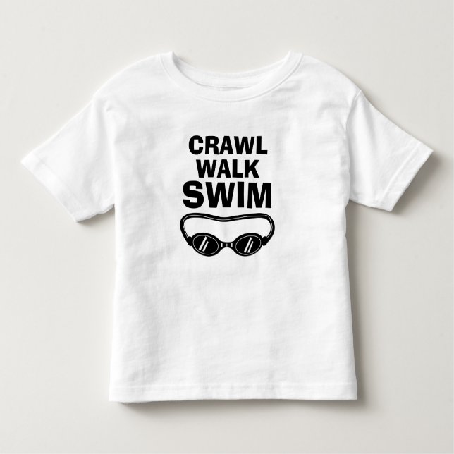 Camiseta Nado engraçado na NATAÇÃO CRAWL WALK (Frente)