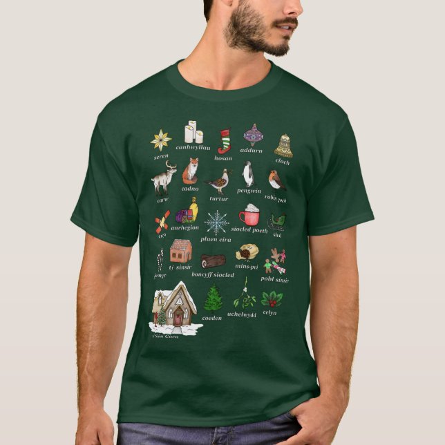 Camiseta Nadolig Christmas (Frente)