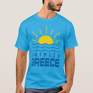 Camiseta Nafplio Grécia Sol e Sea Men Teal