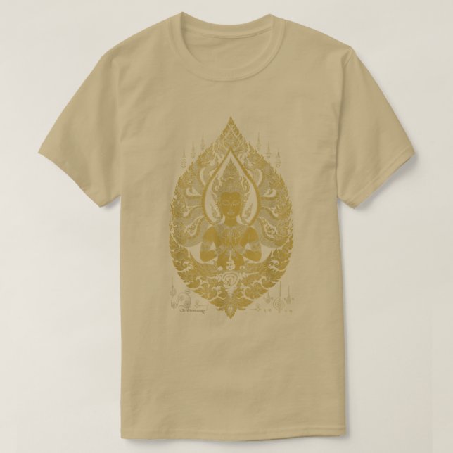 Camiseta Naga Rei dos Serpentes Deus da Índia Talisman Hind (Frente do Design)