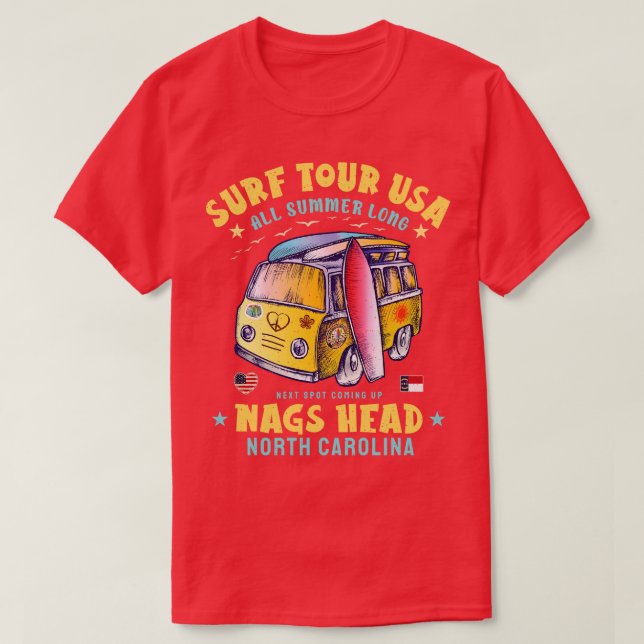 Camiseta Nags Head North olina (Frente do Design)