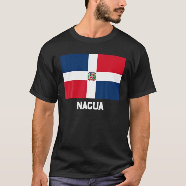 Camiseta Nagua República Dominicana Bandeira Emblem Escudo  (Frente)