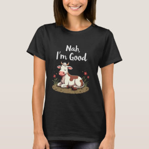 Camiseta Nah Eu2019m Vaca Preguiçosa Engraçada Boa Animais