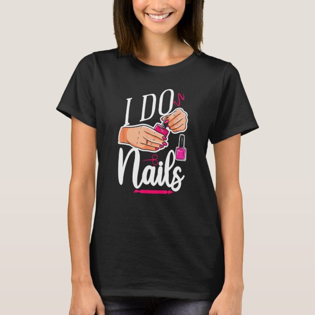 Camiseta Nail Tech Cote Trabalho Uniforme Nail 1 (Frente)