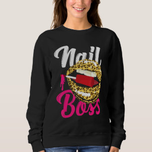 Camiseta Nail Tech Cote Trabalho Uniforme Nail Leopardo Pol