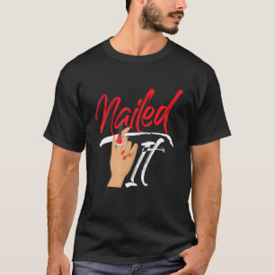 Camiseta Nail Tech Work Uniform Nail Polonês 6