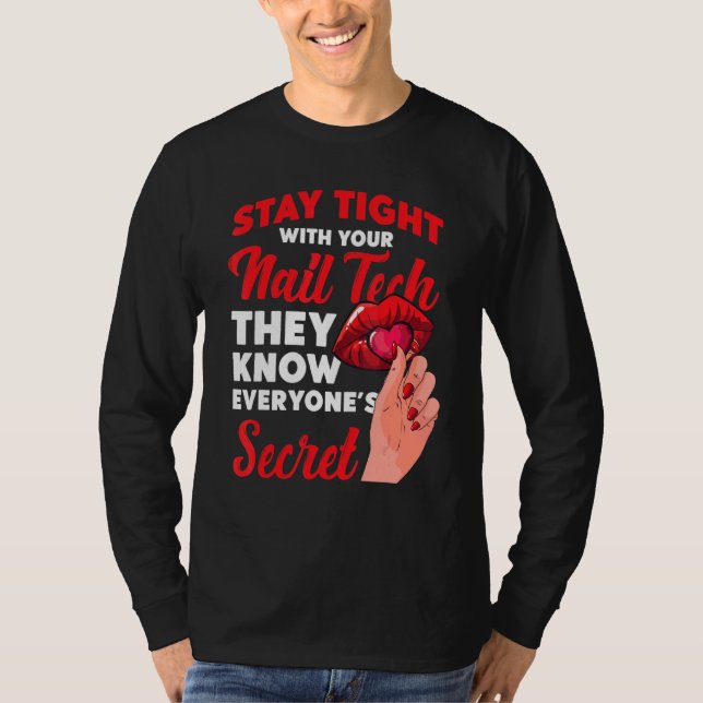 Camiseta Nail Tech Work Uniform Nail Polonês 7 (Frente)