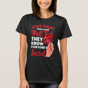 Camiseta Nail Tech Work Uniform Nail Polonês 7