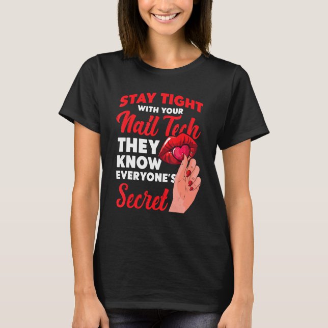 Camiseta Nail Tech Work Uniform Nail Polonês 7 (Frente)