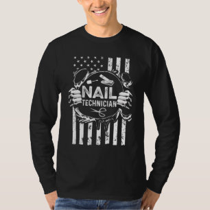 Camiseta Nail Technician Certified Nail Tech Artist Manicur