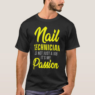 Camiseta Nail Technician Certified Nail Tech Artist Manicur