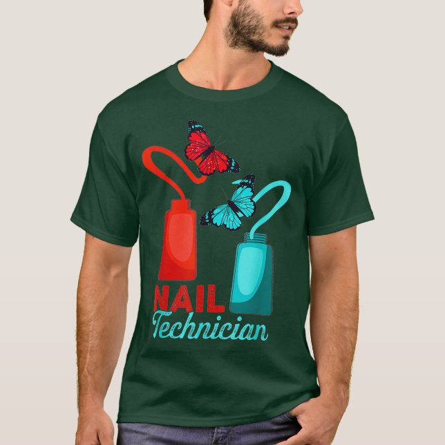 Camiseta Nail Technician Polish Nail Tech Artist (Frente)