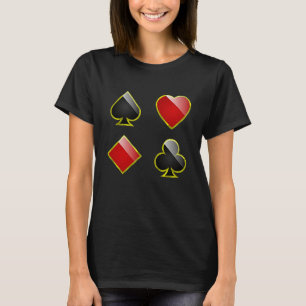 Camiseta Naipe Espadas Copas Paus Ouros para Todos Ca