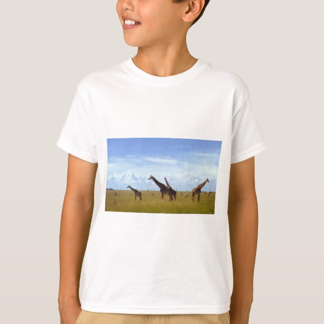 Camiseta Nairobi National Park Giraffe Design (Frente)