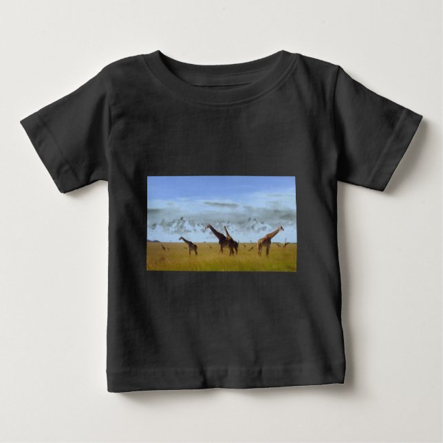 Camiseta Nairobi National Park Giraffe Design (Frente)