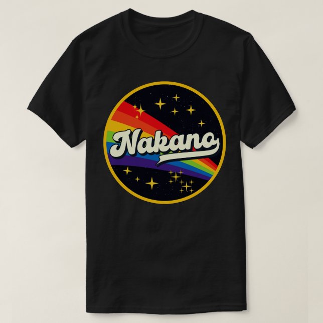 Camiseta Nakano Rainbow No Space Vintage Style (Frente do Design)
