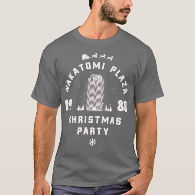 Camiseta Nakatomi Plaza Festa de Natal (Frente)